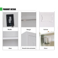 modern foldable metal two swing door storage filing shelf cupboard